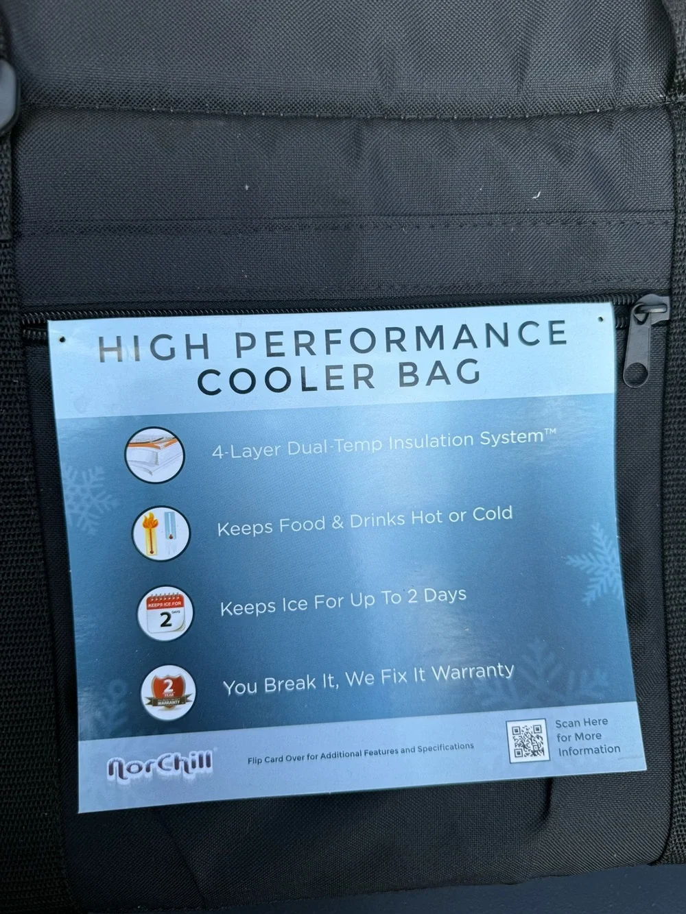 High Performance Black Cooler Bag - NorChill